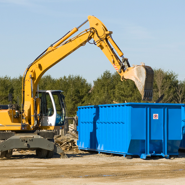 what size residential dumpster rentals are available in Red Oak